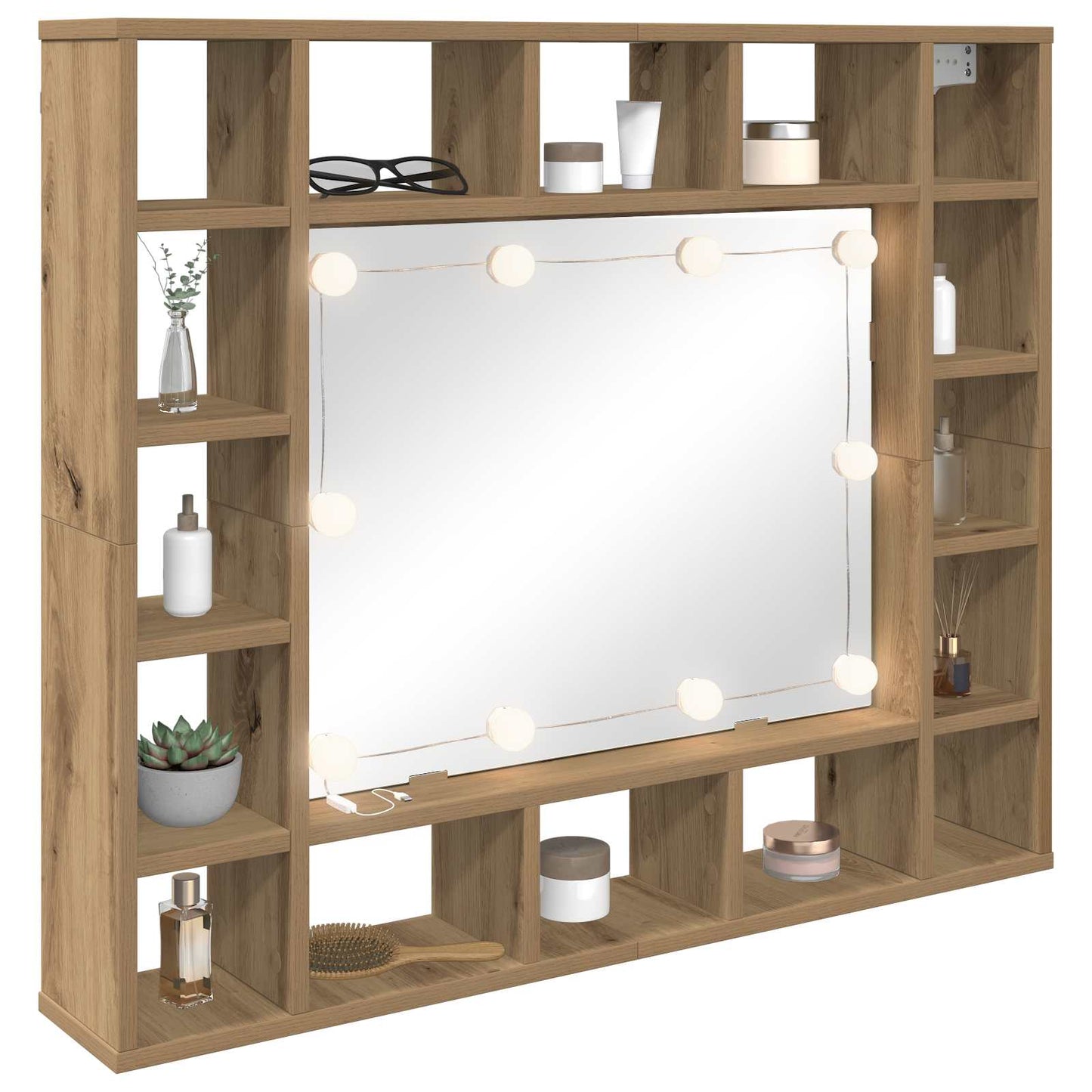 Mirror Lights 12 pcs White 4.5 x 4.5 x 4.8 cm Plastic