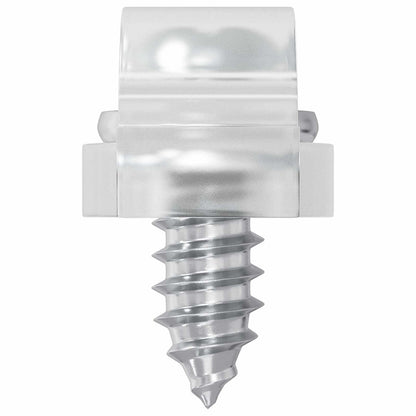 LED Strip Clips 23.8 mm 12 pcs Transparent Plastic and Iron
