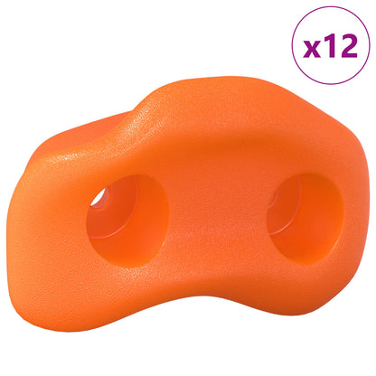 Climbing Hold 12 pcs Orange 100 x 67 x 43 mm PP