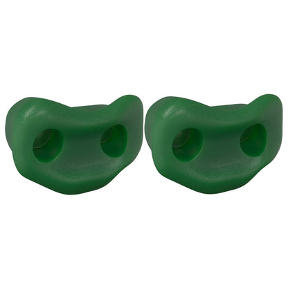 Climbing Hold 2 pcs Green 100 x 67 x 43 mm PP