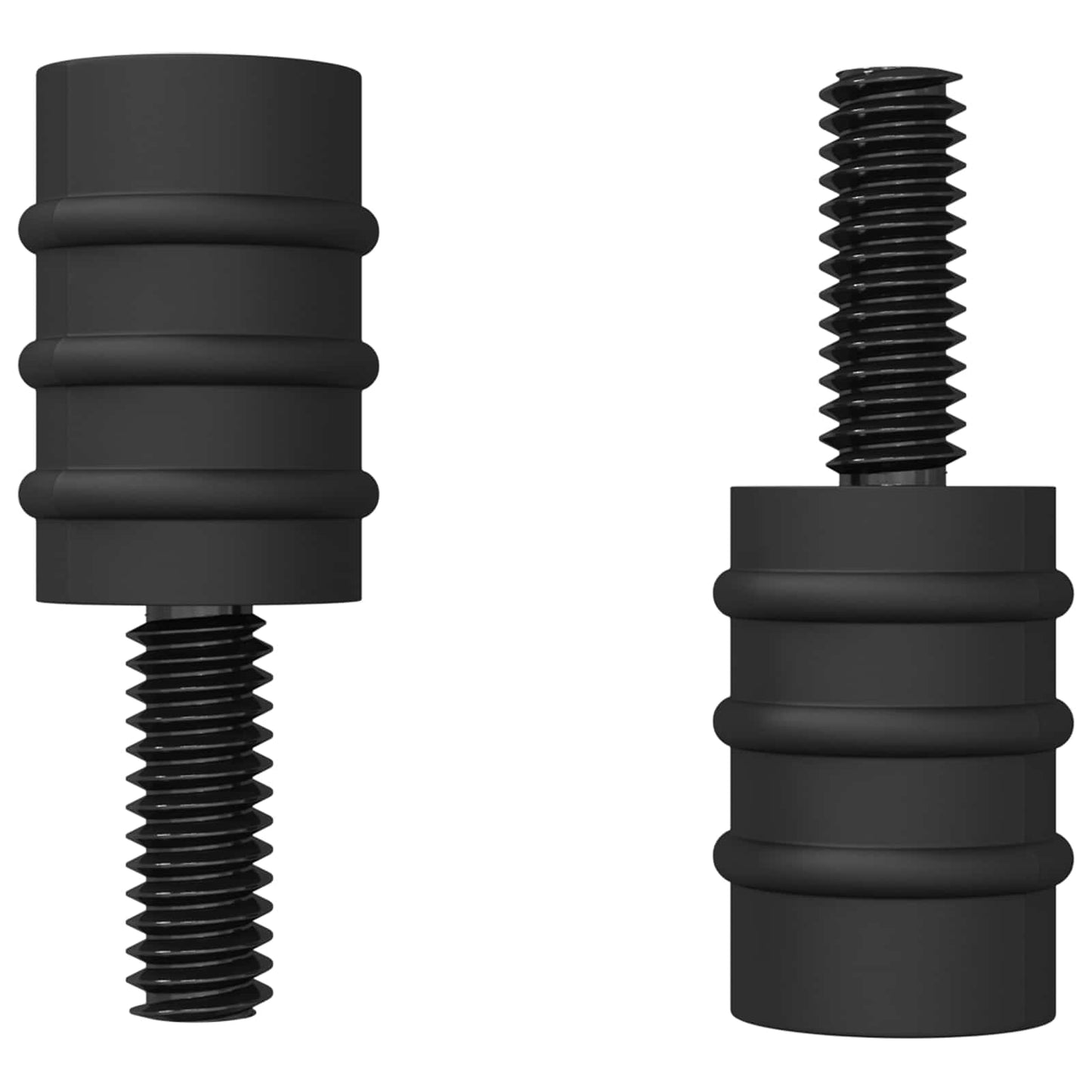 Standoff Screw 12 pcs Black M4 Rubber and Steel