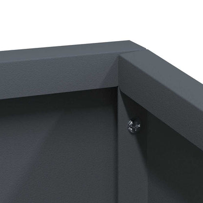Garden Planter Anthracite 60 x 60 x 50 cm Cold-rolled Steel