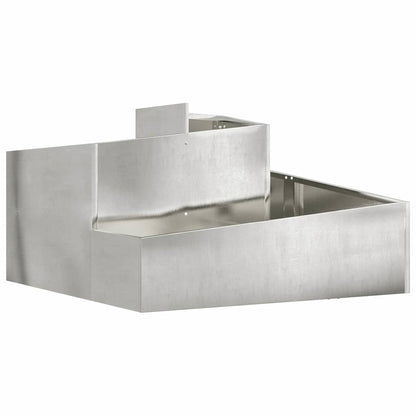 Garden Planter Silver 60 x 60 x 50 cm Stainless Steel