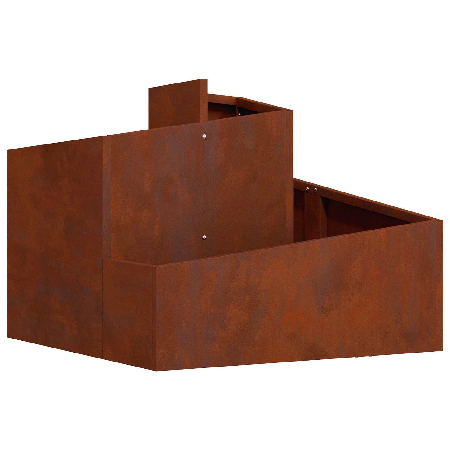 Garden Planter Rusty 60 x 60 x 50 cm Weathering Steel