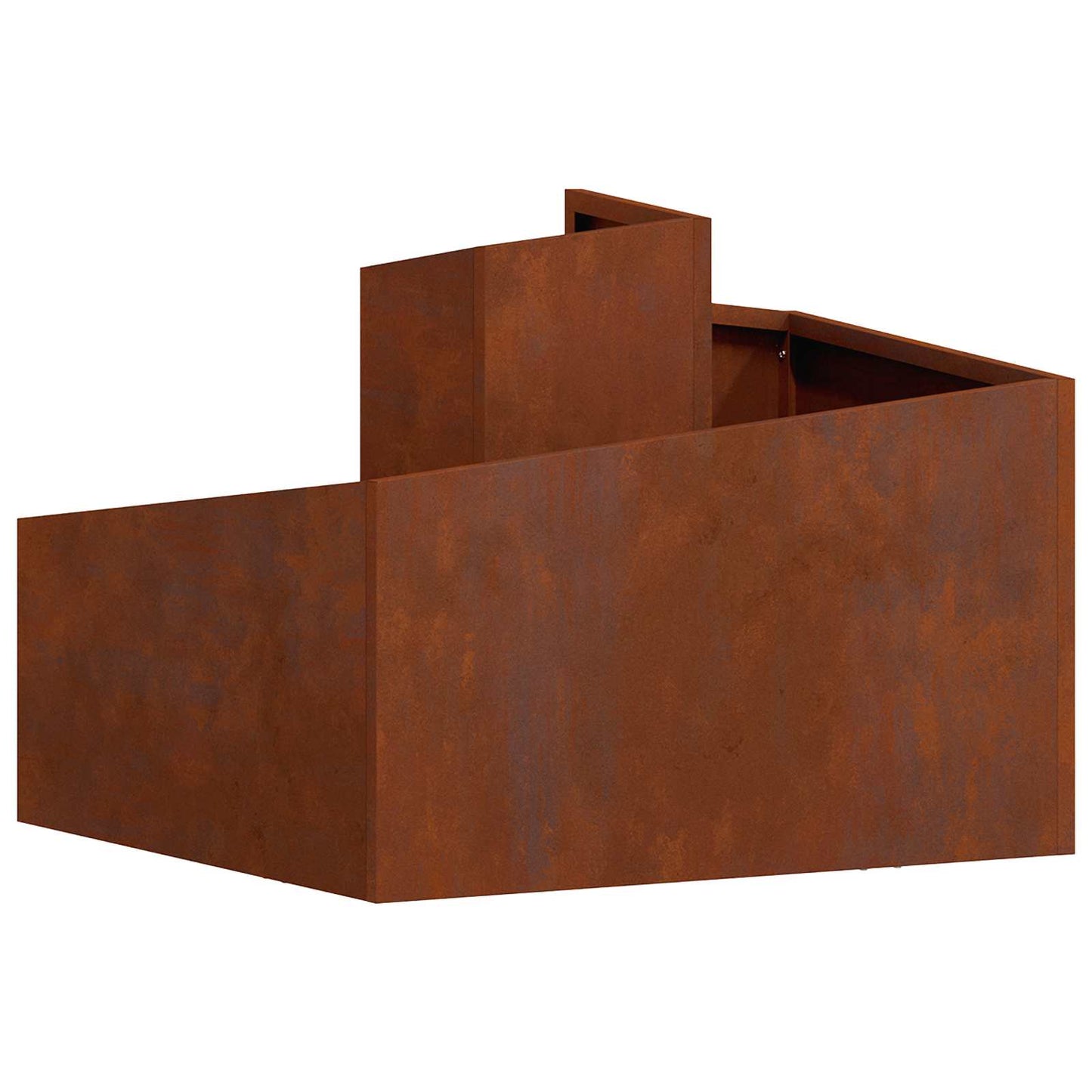 Garden Planter Rusty 60 x 60 x 50 cm Weathering Steel
