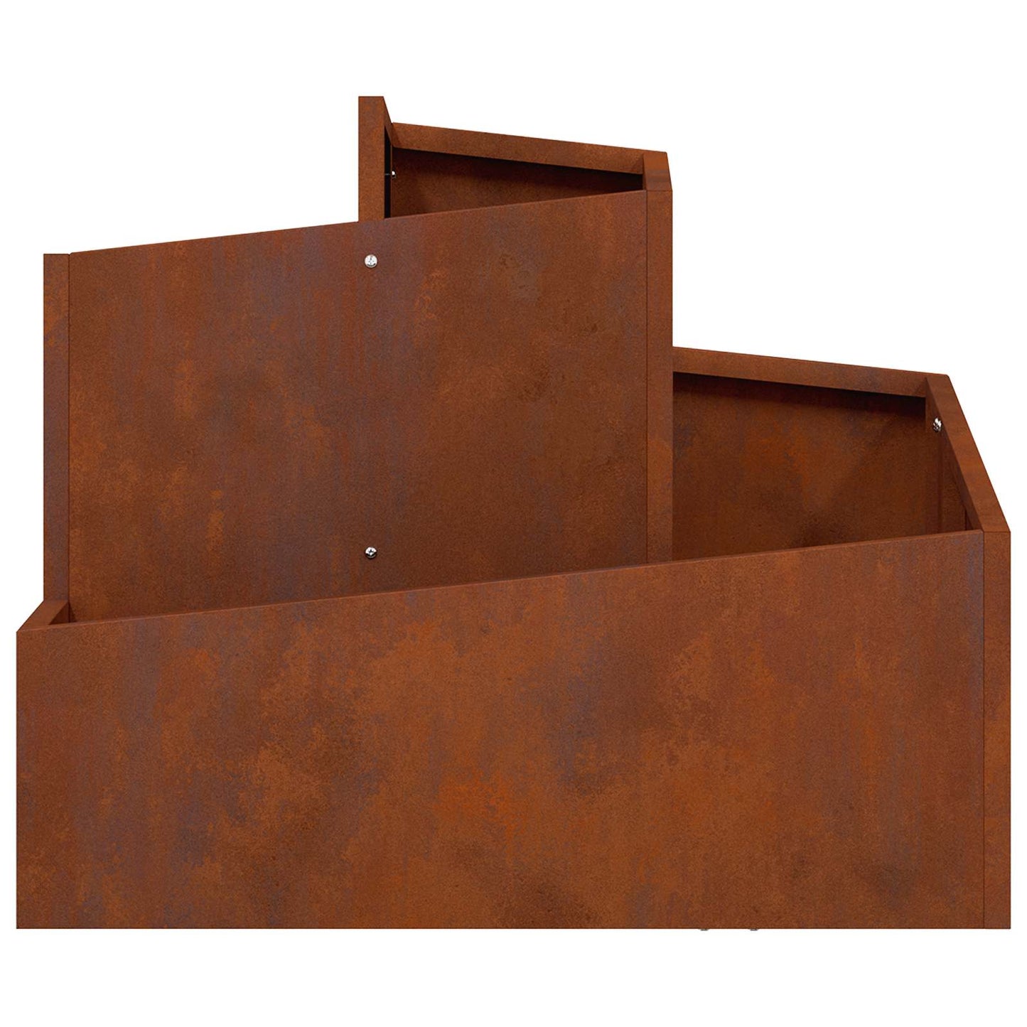 Garden Planter Rusty 60 x 60 x 50 cm Weathering Steel
