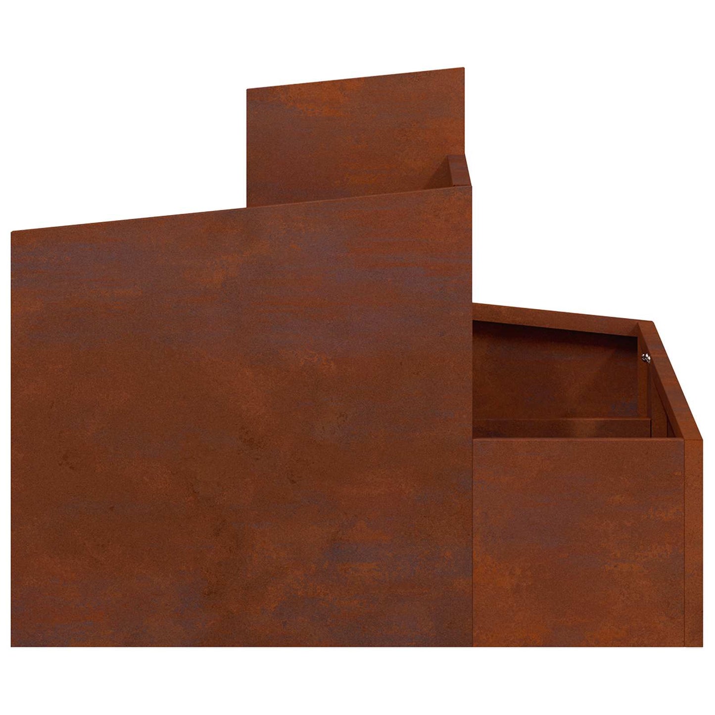 Garden Planter Rusty 60 x 60 x 50 cm Weathering Steel