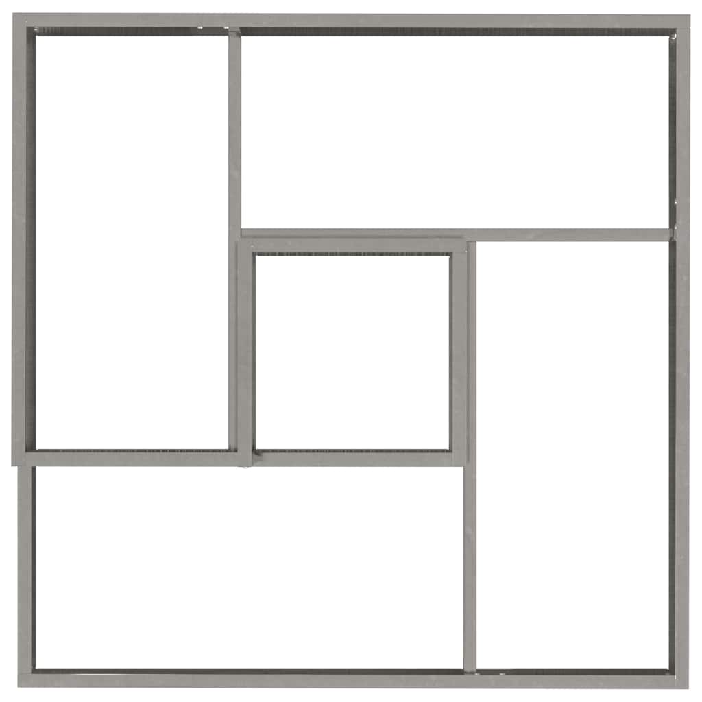 Garden Planter Silver 80 x 80 x 50 cm Stainless Steel