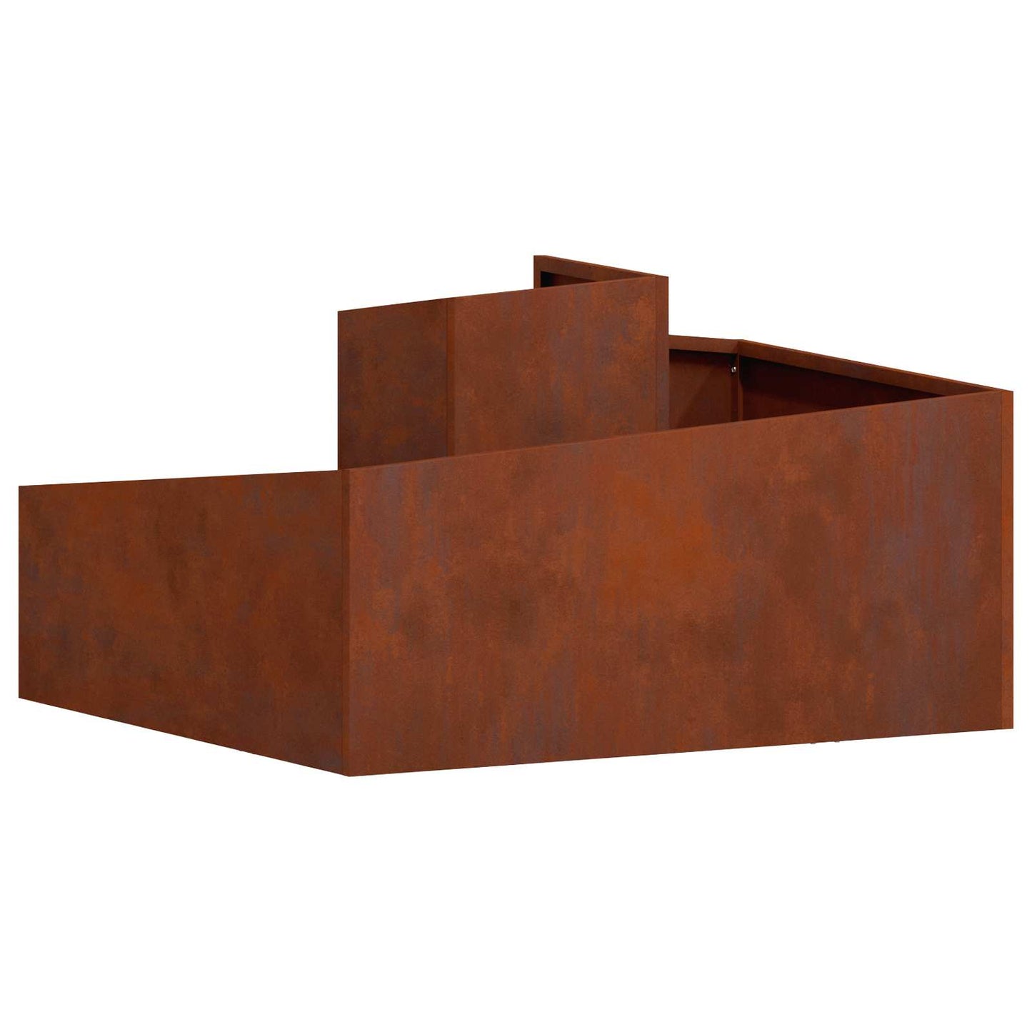 Garden Planter Rusty 80 x 80 x 50 cm Weathering Steel