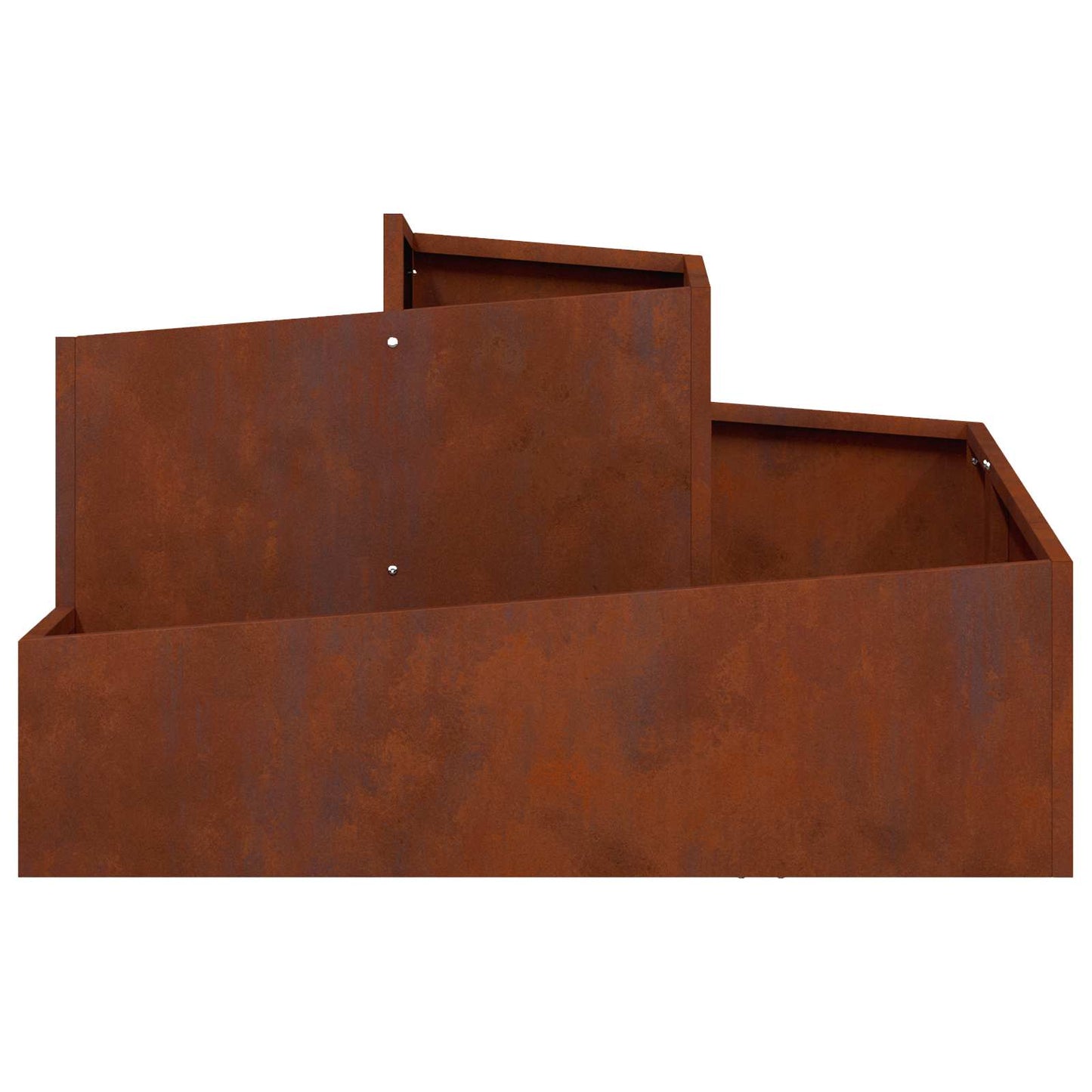 Garden Planter Rusty 80 x 80 x 50 cm Weathering Steel