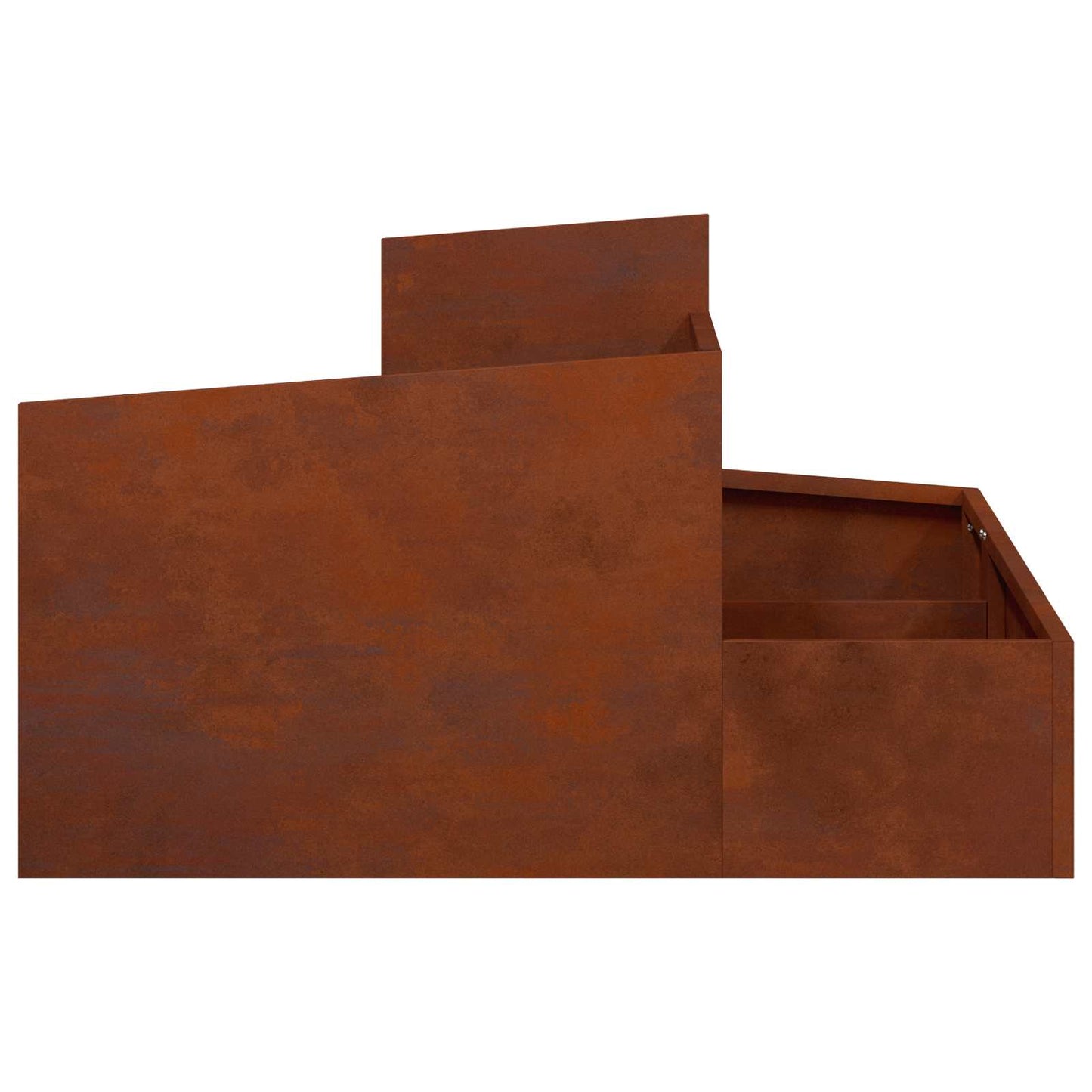 Garden Planter Rusty 80 x 80 x 50 cm Weathering Steel