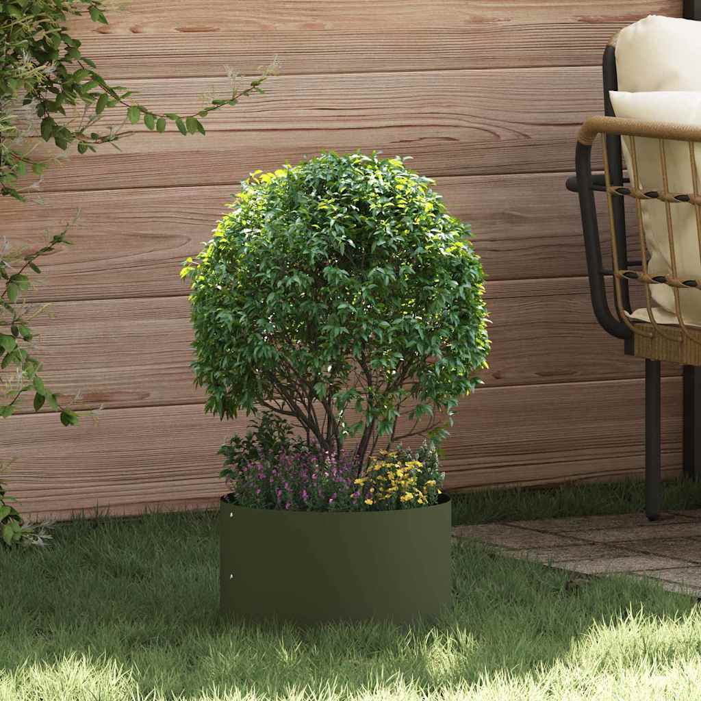 Planter Ring 5 pcs Olive Green 30 x 30 x 20 cm