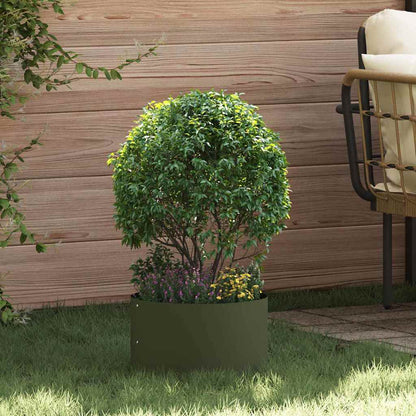 Planter Ring 5 pcs Olive Green 30 x 30 x 20 cm