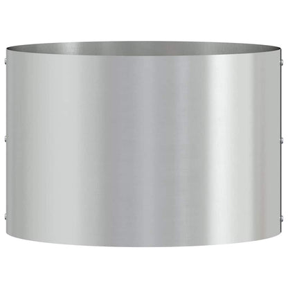 Planter Ring Silver 30 x 30 x 20 cm Galvanised Steel