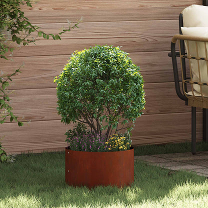 Planter Ring 5 pcs Rusty 30 x 30 x 20 cm Weathering Steel