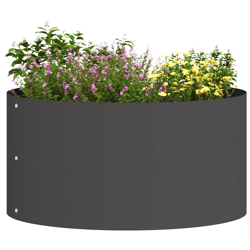 Planter Ring 5 pcs Black 40 x 40 x 20 cm Cold-rolled Steel