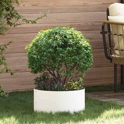 Planter Ring White 40 x 40 x 20 cm Cold-rolled Steel