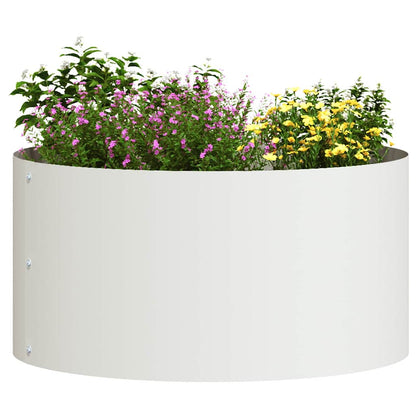 Planter Ring White 40 x 40 x 20 cm Cold-rolled Steel