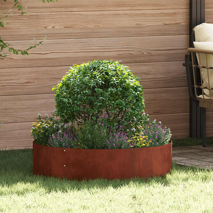 Planter Ring 5 pcs Rusty 80 x 80 x 20 cm Weathering Steel