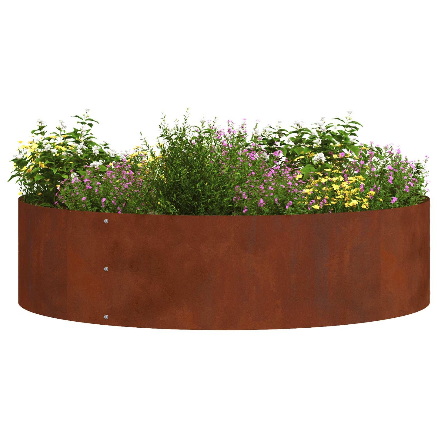 Planter Ring 5 pcs Rusty 80 x 80 x 20 cm Weathering Steel