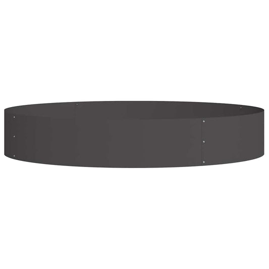 Planter Ring Black 120 x 120 x 20 cm Cold-rolled Steel