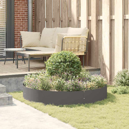 Planter Ring 5 pcs Black 120 x 120 x 20 cm Cold-rolled Steel
