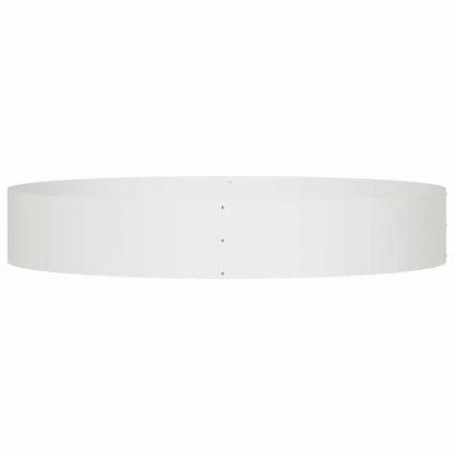 Planter Ring White 120 x 120 x 20 cm Cold-rolled Steel