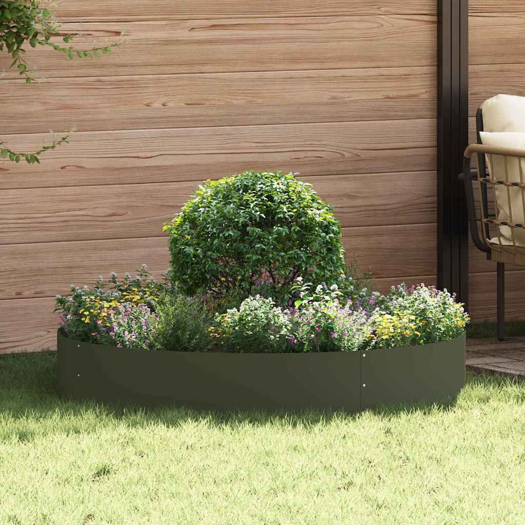Planter Ring Olive Green 120 x 120 x 20 cm Cold-rolled Steel