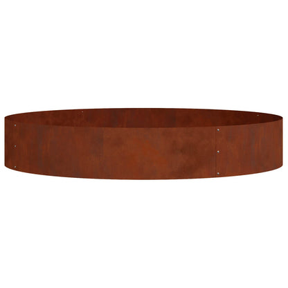 Planter Ring Rusty 120 x 120 x 20 cm Weathering Steel