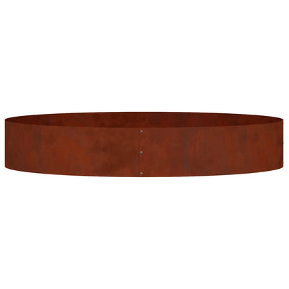 Planter Ring Rusty 120 x 120 x 20 cm Weathering Steel