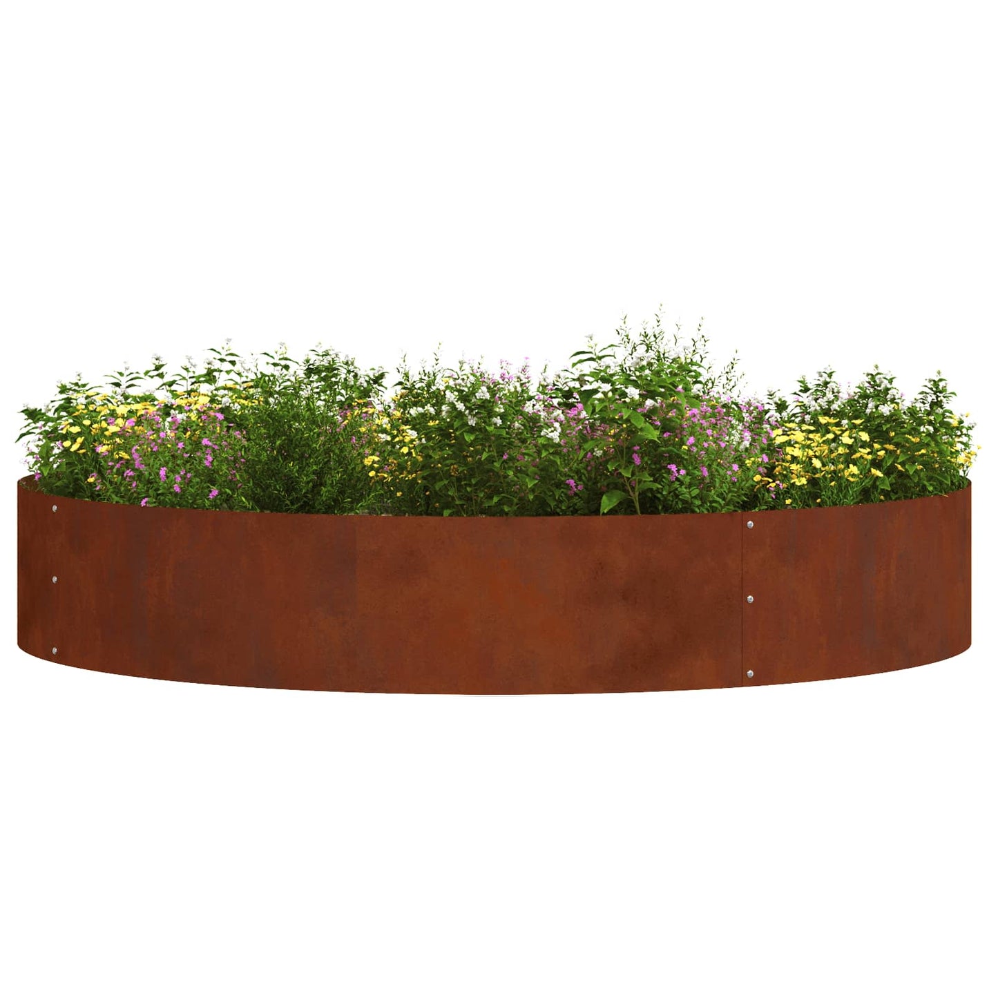 Planter Ring Rusty 120 x 120 x 20 cm Weathering Steel