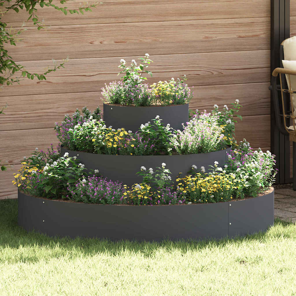 Garden Planter Anthracite 120 x 120 x 20 cm Cold-rolled Steel