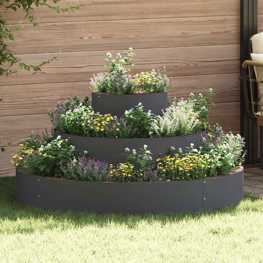 Garden Planter Anthracite 120 x 120 x 20 cm Cold-rolled Steel