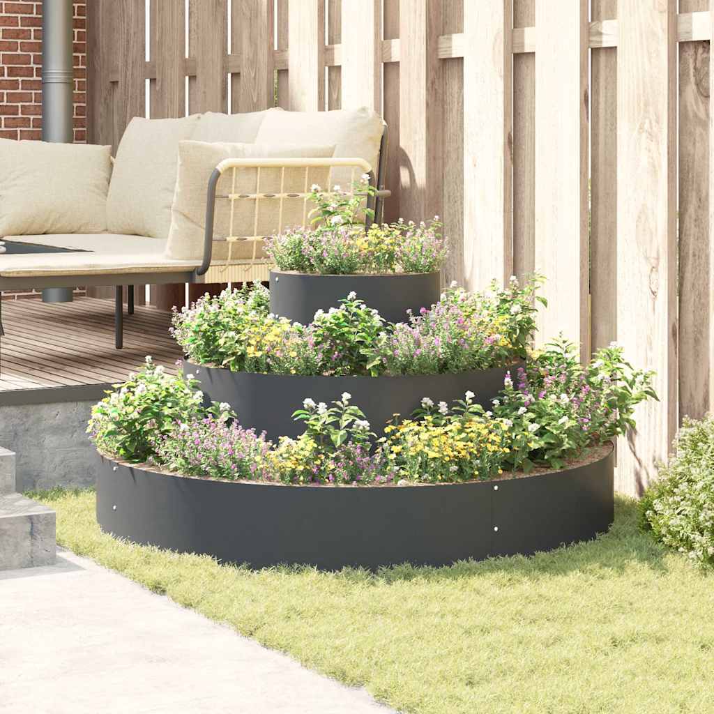 Garden Planter Anthracite 120 x 120 x 20 cm Cold-rolled Steel
