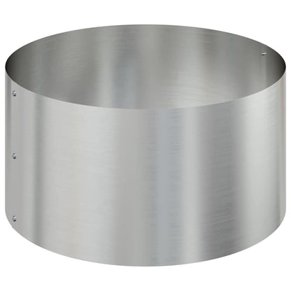 Garden Planter Silver 120 x 120 x 20 cm Galvanised Steel