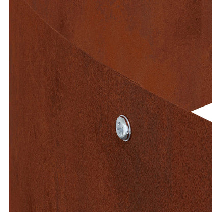 Garden Planter Rusty 120 x 120 x 20 cm Weathering Steel