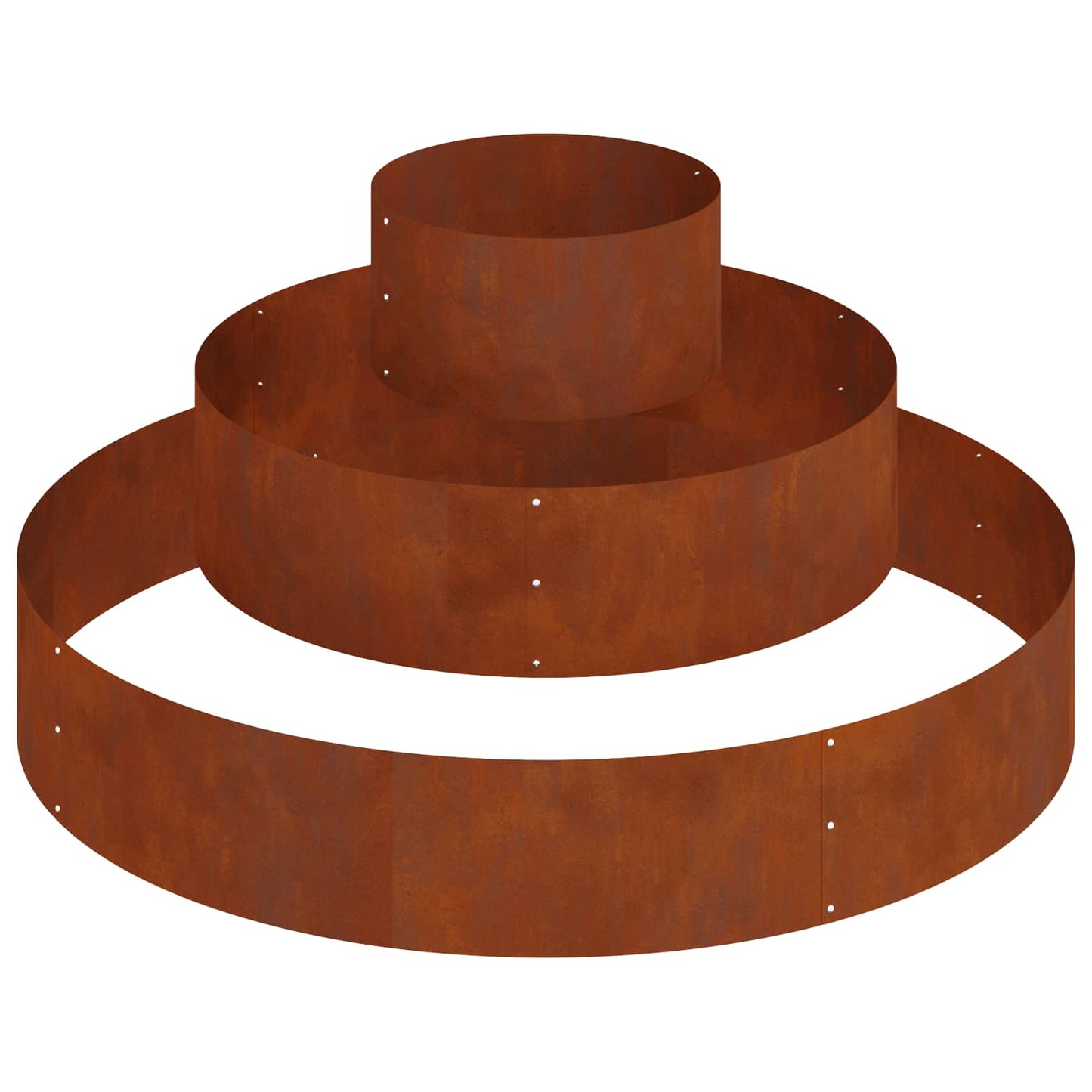 Garden Planter Rusty 120 x 120 x 20 cm Weathering Steel