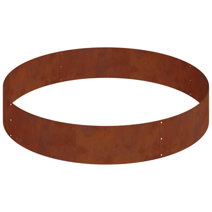 Garden Planter Rusty 120 x 120 x 20 cm Weathering Steel