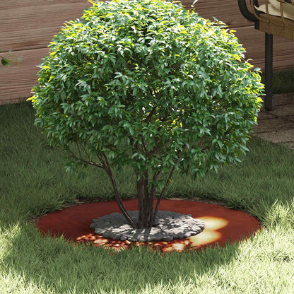 suitable for Flat Tree Rings 5 pcs Rusty Ø30/60 cm