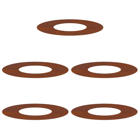 suitable for Flat Tree Rings 5 pcs Rusty Ø30/60 cm