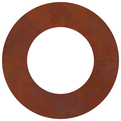 suitable for Flat Tree Ring Brown Ø40 / 70 cm Weathering Steel
