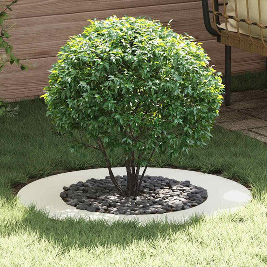 suitable for Flat Tree Ring White Ø50/80 cm Steel
