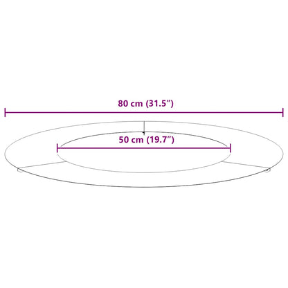 suitable for Flat Tree Rings 5 pcs Olive green Ø50 / 80 cm Steel