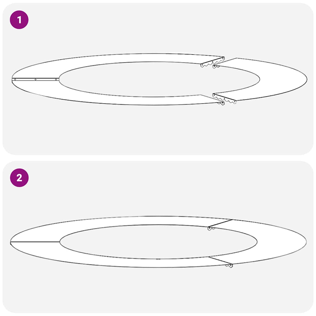 suitable for Flat Tree Ring White Ø60 / 90 cm Steel
