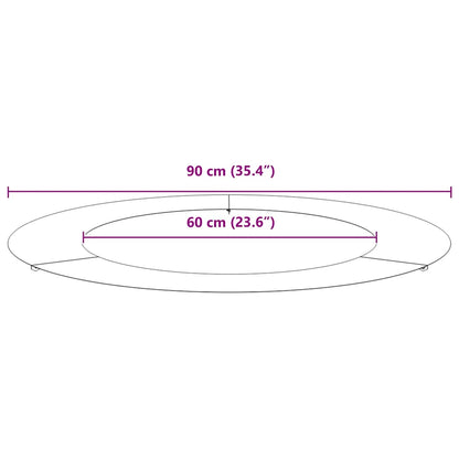 suitable for Flat Tree Rings 5 pcs Silver Ø60 / 90 cm