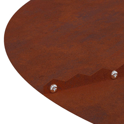 suitable for Flat Tree Ring Brown Ø60 / 90 cm Weathering Steel