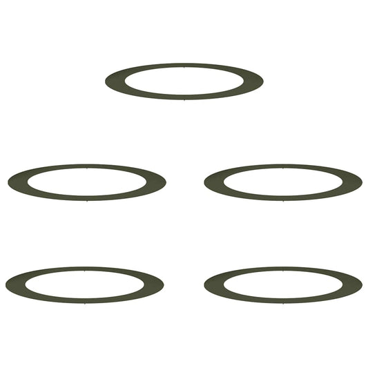 suitable for Flat Tree Rings 5 pcs Olive green Ø90/120 cm Steel