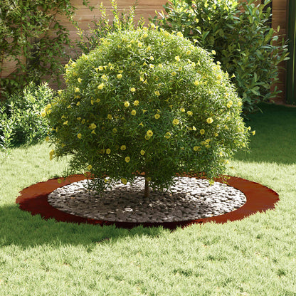 suitable for Flat Tree Rings 5 pcs Rusty Ø90/120 cm