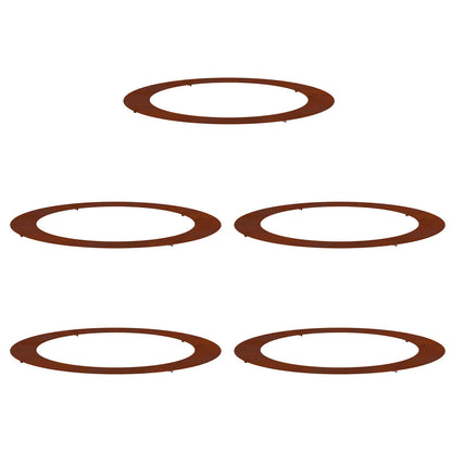 suitable for Flat Tree Rings 5 pcs Rusty Ø90/120 cm