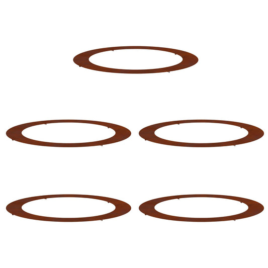 suitable for Flat Tree Rings 5 pcs Rusty Ø90/120 cm